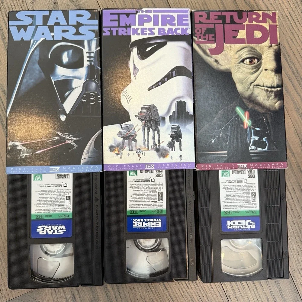 1995 Star Wars Trilogy Box Set‎ VHS Digitally Mastered THX Jedi Empire TESTED